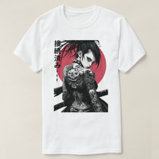 Camiseta Cyberpunk Samurai Vaporwave