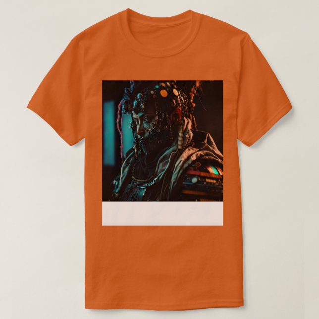 Camiseta Cyberpunk Samurai Warrior A I Generó Artifi De Art (Diseño del anverso)
