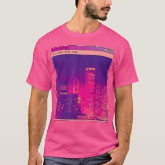Camiseta Cyberpunk Synthwave Futurista City Art