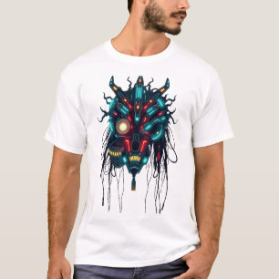 Camiseta Cyberpunk Tribal Face Art T-Shirt