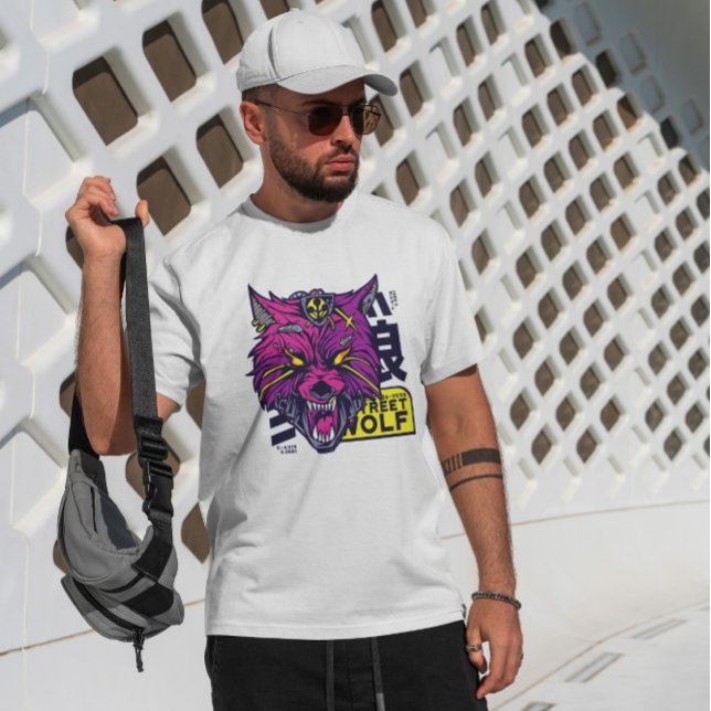 Camiseta Cyberpunk Wolf (Subido por el creador)