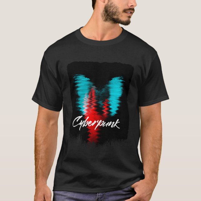 Camiseta Cyberpunks Japan Streetwear Glitch 80s 90s Sad Vap (Anverso)