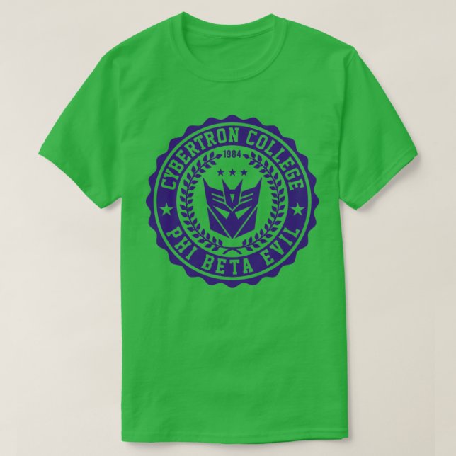 Camiseta CYBERTRON COLLEGE Decepticons (Diseño del anverso)