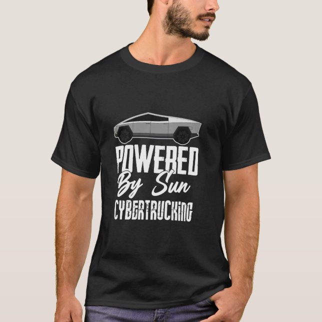 Camiseta CyberTrucking impulsado por tecnología solar futur (Anverso)