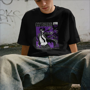 Camiseta Cyborg 2110 Tokio Japón Tecnología Anime Futuris