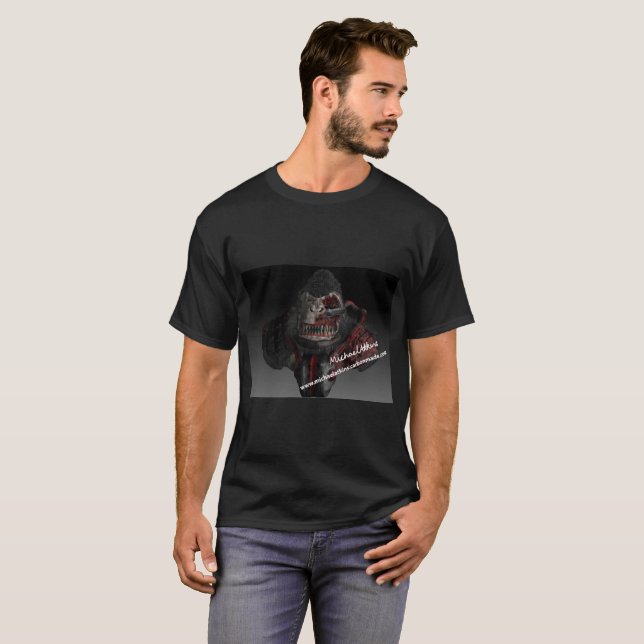 Camiseta Cyborg del gorila de Mike Atkins (Anverso completo)
