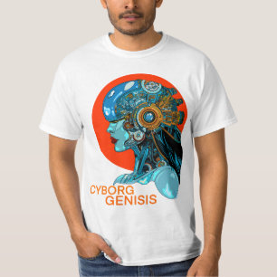 Camiseta Cyborg Genesis: El Nacimiento del Acero y el Alma