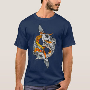 Camiseta Cyborg Koi Fish Japan Cyber Aesthetic Premium