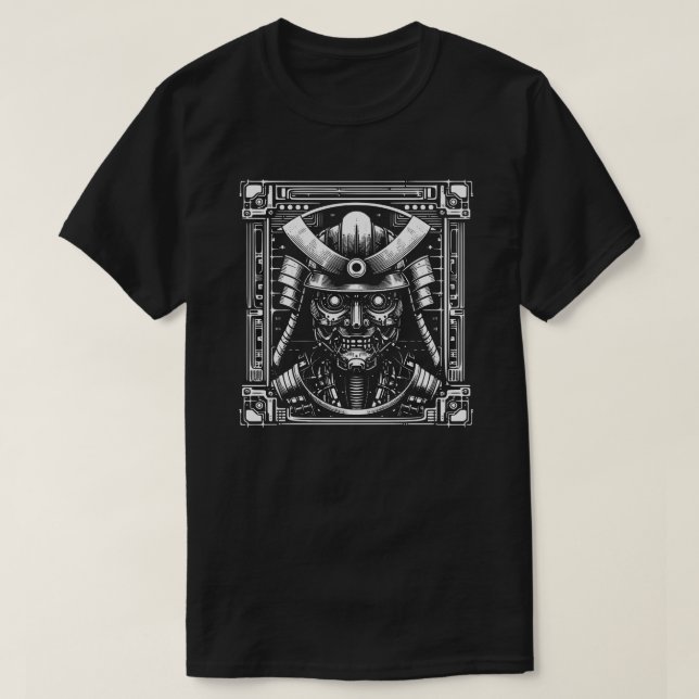 Camiseta Cyborg Samurai (Diseño del anverso)