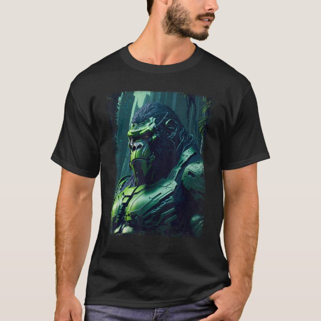 Camiseta Cyborg Silverback Gorilla - Gráfico (Anverso)