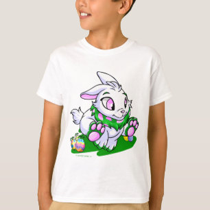 Camiseta Cybunny verde que compite con a través de neggs