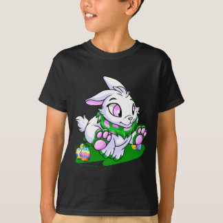 Camiseta Cybunny verde que compite con a través de neggs