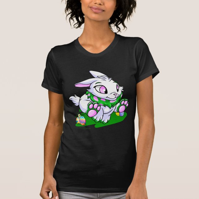 Camiseta Cybunny verde que compite con a través de neggs (Anverso)