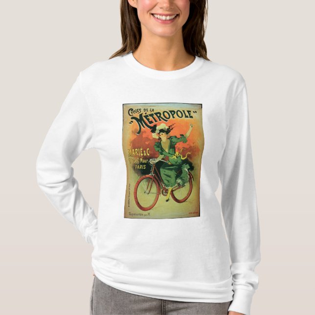Camiseta "Cycles de La Metropole", Marie y Co. (lith del (Anverso)
