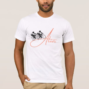 Camiseta Cycling Alive   Camiseta gráfica para cic