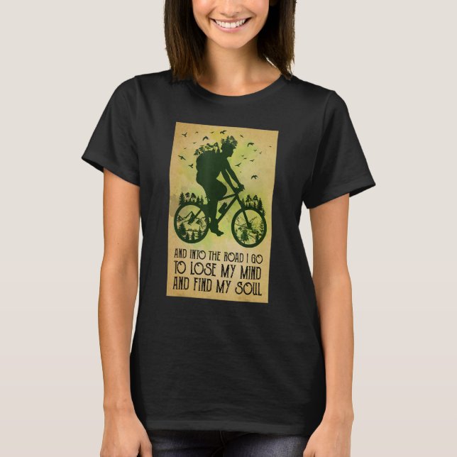 Camiseta Cycling Bicycle Mountain Biking Lose My Mind Find  (Anverso)