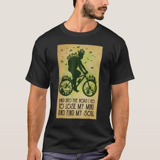 Camiseta Cycling Bicycle Mountain Biking Lose My Mind Find  (Anverso)