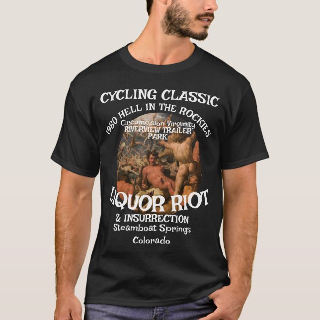 Camiseta Cycling Classic 1980 Insurrection Liquor Riot (Anverso)
