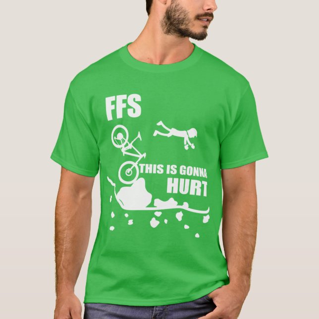 Camiseta Cycling Crash Funny Mountain Biking FFShis Is Gonn (Anverso)