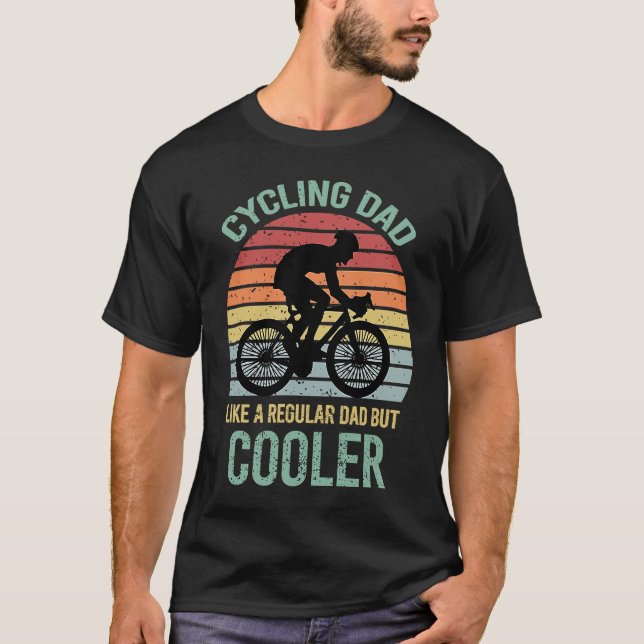 Camiseta Cycling dad like a normal father but cool Father's (Anverso)