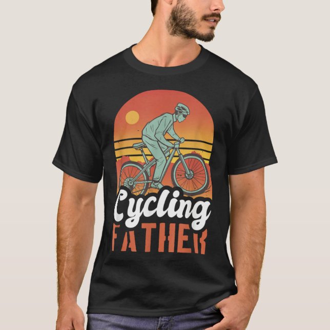 Camiseta Cycling Father With A Bike For Father's Day (Anverso)