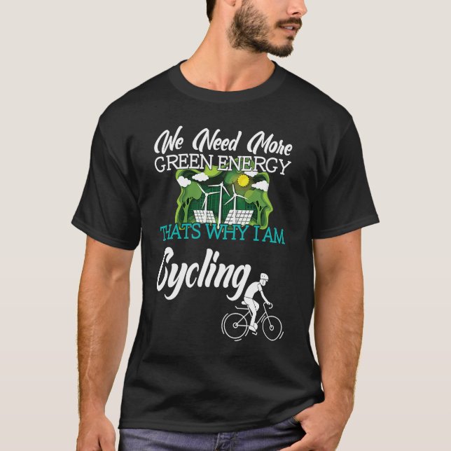 Camiseta Cycling Green Energy against Climate Change (Anverso)