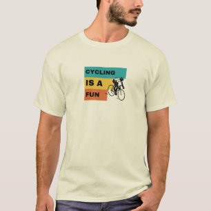 Camiseta Cycling Is Fun – Gráficos Retro de Ciclis