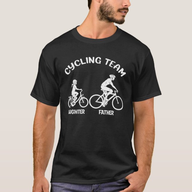 Camiseta Cycling Team Father Daughter Family Matching Cycli (Anverso)