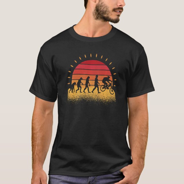Camiseta Cyclist Biker Biking Road Bike Cycling Evolution (Anverso)