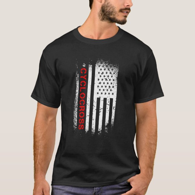 Camiseta Cyclocross American Flag (Anverso)