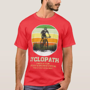 Camiseta Cyclopath Definition Sunset Cyclist Humor Fan Bicy