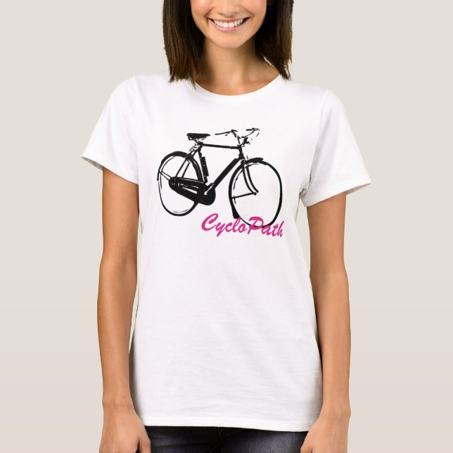 Camiseta CycloPath Shirt me encanta montar en bicicleta! (Anverso)