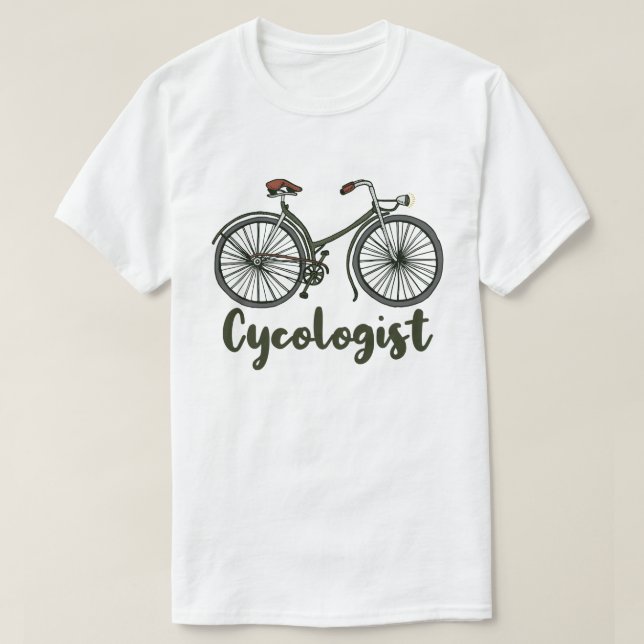 Camiseta Cycologist Funny Bicicleta Bicicleta Ciclismo Love (Diseño del anverso)