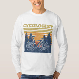 Camiseta Cycologist Funny Biking Gige MTB Bicicleta Montaña