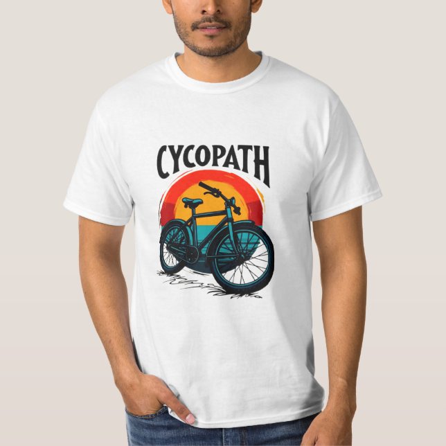 Camiseta Cycopath: Bicicleta energética con té gráfico al a (Anverso)
