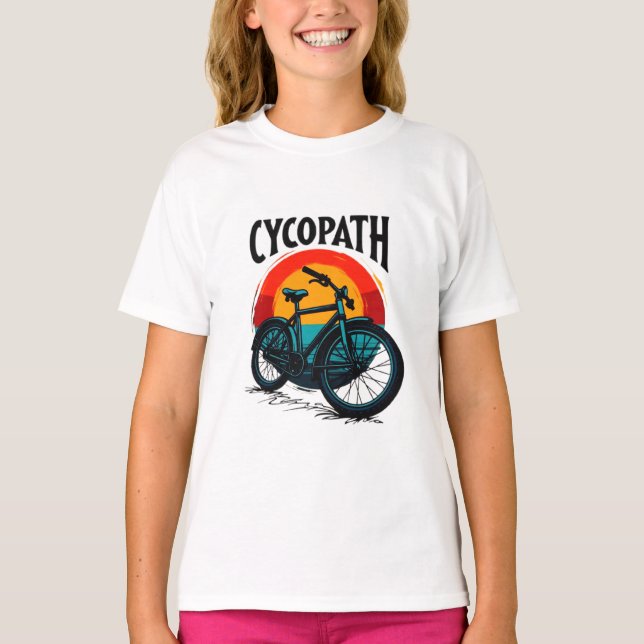 Camiseta Cycopath: Bicicleta energética con té gráfico al a (Anverso)