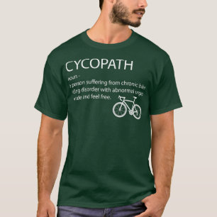 Camiseta Cycopath Funny Bicicleta Ciclista Pun Cita Humor