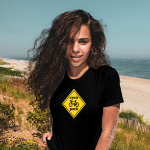 Camiseta Cycopath Funny Road Rótulo para Cycle Lover T-Shir