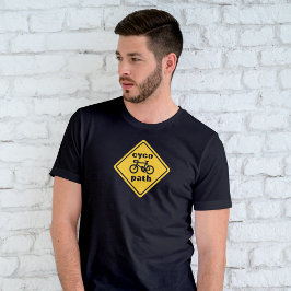 Camiseta Cycopath Funny Road Rótulo para Cycle Lover T-Shir