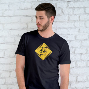 Camiseta Cycopath Funny Road Rótulo para Cycle Lover T-Shir