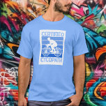 Camiseta Cycopath para el azul de los ciclistas<br><div class="desc">Ciclista,  ciclista de montaña,  triatleta,  o ciclista de fin de semana,  esta camiseta de cycopath acentuada con tonos azules es un regalo perfecto para los hombres en tu vida,  para el día del padre,  Navidades o su cumpleaños. MÁS diseños en nuestra colección.</div>