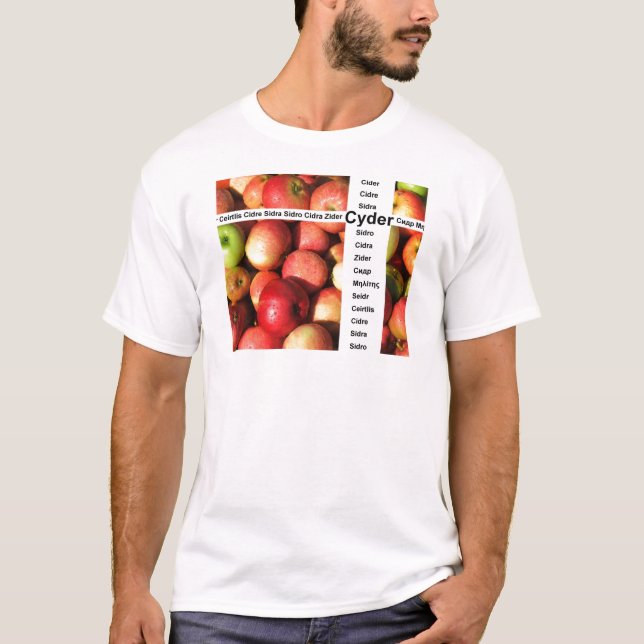 Camiseta Cyder - sidra real de la lleno-fruta (Anverso)