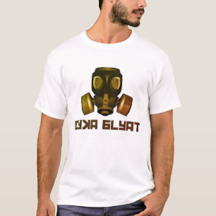 Camiseta ¡Cyka Blyat! Camisas post apo de máscara, entrar
