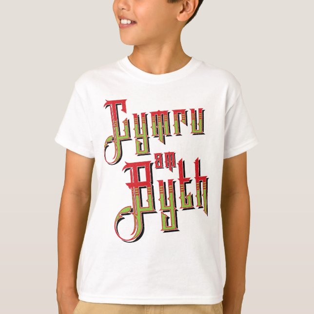 Camiseta Cymru Am Byth. Gales para siempre (Anverso)