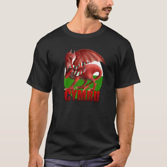 Camiseta Cymru Dragon (Anverso)