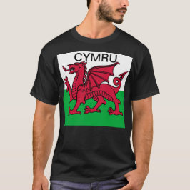 Camiseta Cymru, el dragón rojo de la Copa Mundial de Bander