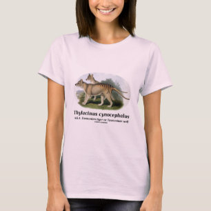 Camiseta Cynocephalus del Thylacinus (tigre o lobo tasmano)