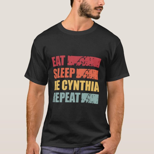Camiseta Cynthia Nombre Personalizado Cynthia Nombre (Anverso)