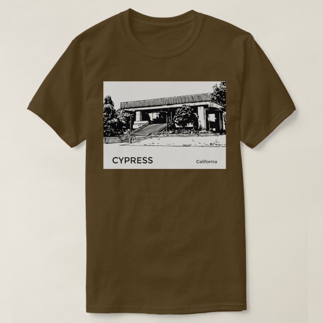 Camiseta Cypress California TShirt (Diseño del anverso)