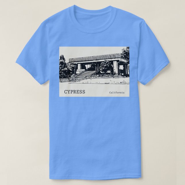 Camiseta Cypress California TShirt 1 (Diseño del anverso)